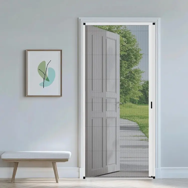 no drilling retractable with track screen door 750x750.webp